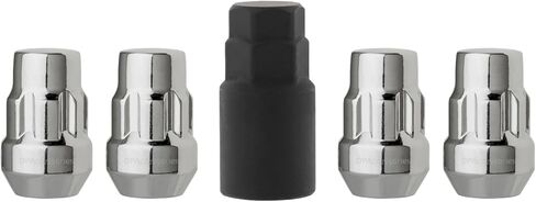 صواميل قفل DPAccessories متوافقة مع 2021-2025 Ford Bronco Sport | لعجلات الألمنيوم المصنع فقط | مجموعة من 4 أقفال للعجلات السوداء ومفتاح واحد | DFOBRS01F-BK/LK1 in Kuwait