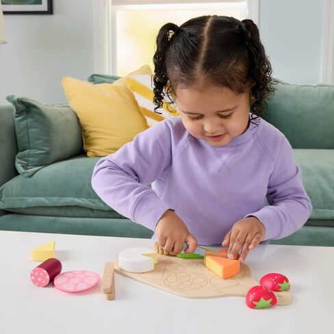 Fisher-Price Wood Pretend Play Toy Charcuterie Board Set, 19-Piece Playset with Wood & Fabric Food for Preschool Kids Ages 3+ Years in Saudi Arabia
