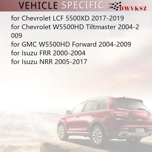 1 قطعة لقمة فرامل الطبل الخلفي البديلة للسيارات لسيارة شيفروليه LCF 5500XD 5.2L 2017 2018 2019، لـ Isuzu FRR 7.8L 2000 2001 2002 2003 2004، لـ W5500HD Tiltmaster 4.8L 2004 in Kuwait
