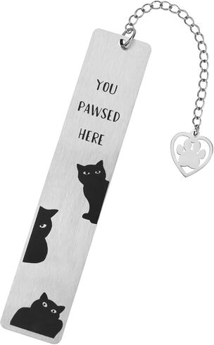 Dog Bookmark for Women, Cute Puppy Bookmark with Paw Pendant Stainless Steel Animal Book Mark Pet Lovers Fun Reading Accessory for Adults Children Book Lovers (Style B) in Saudi Arabia