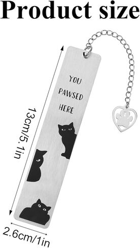 Dog Bookmark for Women, Cute Puppy Bookmark with Paw Pendant Stainless Steel Animal Book Mark Pet Lovers Fun Reading Accessory for Adults Children Book Lovers (Style B) in Saudi Arabia
