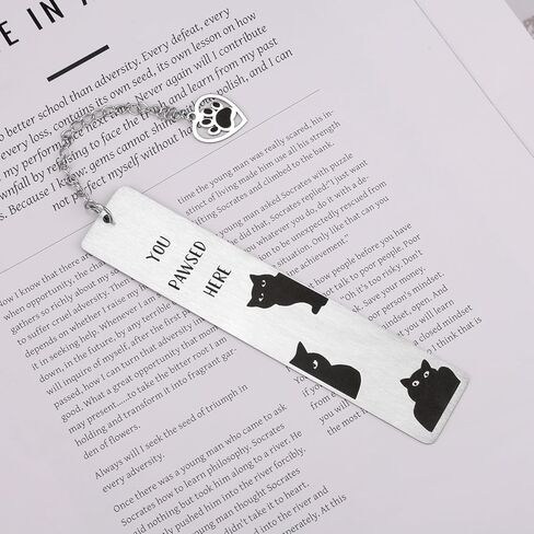 Dog Bookmark for Women, Cute Puppy Bookmark with Paw Pendant Stainless Steel Animal Book Mark Pet Lovers Fun Reading Accessory for Adults Children Book Lovers (Style B) in Saudi Arabia