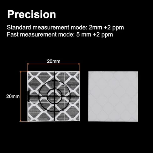 20pcs Survey Reflector Sheets 20mm Self-Adhesive Reflective Tape Survey Target Mark for Total Stations, Green in Kuwait