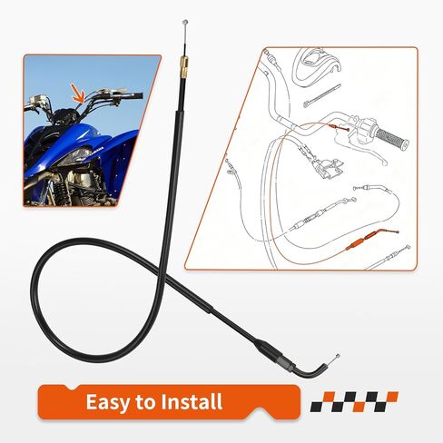 Choke Starter Cable for Yamaha Raptor 660R YFM660R 2001-2005 5LP-26331-10-00 in Saudi Arabia