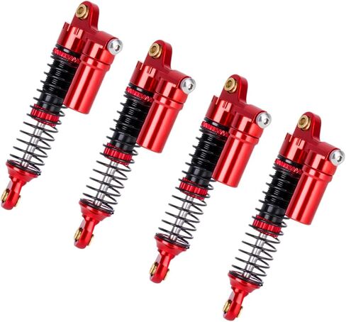 TRX4M صدمات من النحاس والألومنيوم 53 مم/59 مم/66 مم/78 مم ممتص صدمات طويل ملولب لترقيات الزاحف TRX-4M 1/18 RC (فضي، 53 مم) in Kuwait