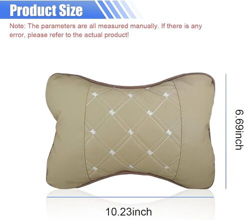 2PCS Car Neck Pillow, Soft Comfortable Headrest Pillow with Adjustable Strap, Car Seat Head Rest Cushion Pad, Universal Automotive Interior Accessory for Driving Fatigue Relief (Red/Black) in Saudi Arabia