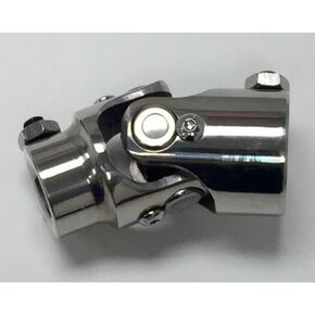 Pirate Mfg Polished Stainless Steel Universal Single Steering U-Joint 1" DD x 3/4" DD in Saudi Arabia