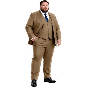 GATMSTZ Men's Formal Big Tall 3 Pieces Suit 2 Buttons Wedding Jacket Vest Pants in Saudi Arabia