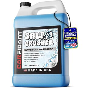 كسارة ملح كارفيدانت - صابون غسيل السيارات لإزالة الملح والأوساخ - تركيبة رغوة الثلج السميكة - تمنع التآكل، وتنظف بلطف وتزيل الأوساخ - شامبو يعمل مع مدفع ودلو رغوي - 32oz in Kuwait
