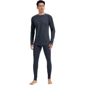 مجموعة طبقة أساسية من صوف ميرينو بنسبة 100% للرجال من Woolcano طبقة أساسية نشطة خفيفة الوزن للتزلج in Kuwait