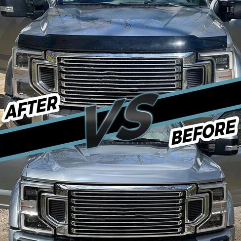 لفورد 2017-2022 F250 F350 450 غطاء محرك السيارة فائق التحمل منحرف درع الحشرات مع حروف in Saudi Arabia