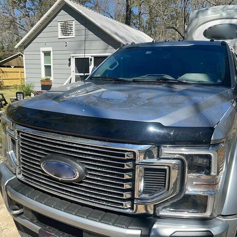 لفورد 2017-2022 F250 F350 450 غطاء محرك السيارة فائق التحمل منحرف درع الحشرات مع حروف in Saudi Arabia
