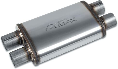 SM11386 4"x9" Oval Body Muffler - 2.5" Dual In / 2.5" Dual Out in Saudi Arabia