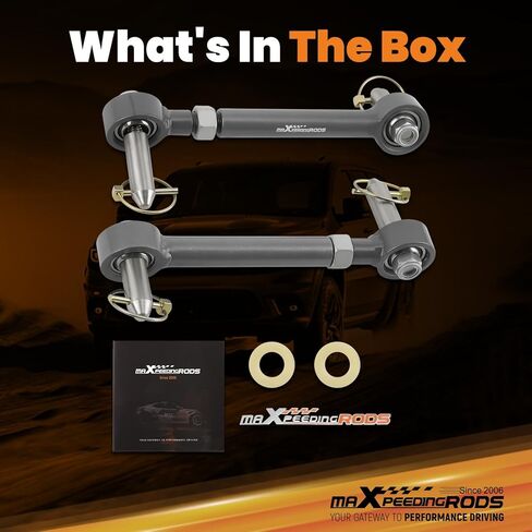 maXpeedingrods Front Sway Bar Links For 2007-2017 Jeep Wrangler JK with 2.5-6" Lift, Front Sway Bar Quicker Disconnect System in Saudi Arabia