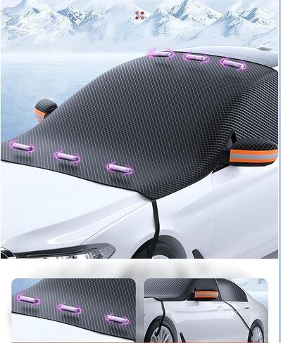 Snow Windshield Car Cover for Toyota Venza (2008 2009 2010 2011 2012 2013 2014 2015 2016 2017 2018 2019 2020 2021 2022 2023 2024), Windshield Front Window Cover Frost Ice Snow Car Accessories in Saudi Arabia