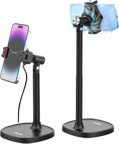 ULANZI Phone Cooler for Live Streaming & Gaming w Adjustable Stand, Fast Phone Cooling Fan & Mobile Phone Radiator w 5 Layers Heat Dissipation Devices, Fit All Types of iPhone Android Smartphones in Kuwait