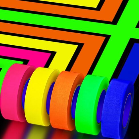 8 Hours Glow in The Dark Tape 33FT x 0.5 Inch Long-Lasting Bright Fluorescent Glow Tape, Strong Adhesive Warterproof Glow in The Dark Stickers for Night Decorations, Stairs, Walls and Exit Sign in Kuwait
