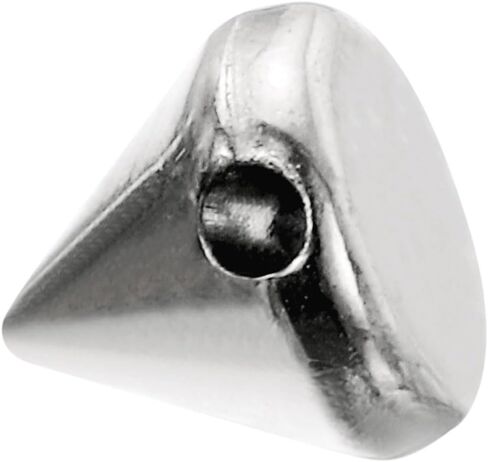 100Pcs Acrylic Spike Cone Studs, 6x6mm Flat Back Sew on Glue on Punk Spike Beads for Garments, Shoes, Bags Embellishment (Silver Tone) in Saudi Arabia
