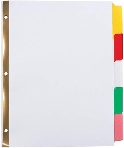 Staples Write & Erase Paper Divider, White, 8-Tabs, 4 Sets in Saudi Arabia