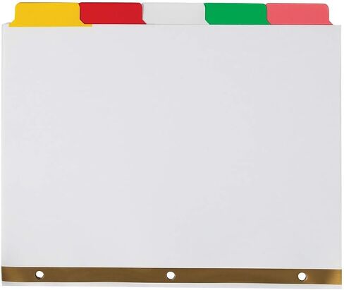 Staples Write & Erase Paper Divider, White, 8-Tabs, 4 Sets in Saudi Arabia