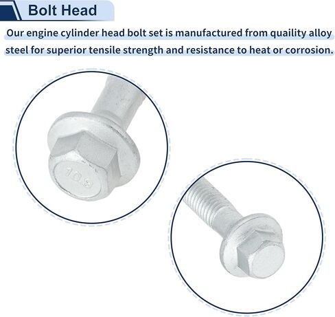 ACROPIX Cylinder Head Bolt Set for Cadillac CTS 6.2L V8 2009-2015 for Cadillac Escalade 6.2L V8 2009-2014 Engine Cylinder Head Bolt Kit No.ES 72390 in Saudi Arabia