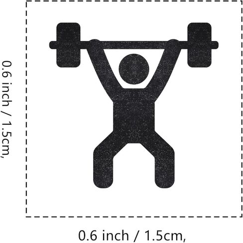 ختم مطاطي لصالة الألعاب الرياضية لرفع الأثقال، ختم صغير صغير مقاس 3/5 بوصة لمخطط صنع بطاقات القصاصات in Saudi Arabia
