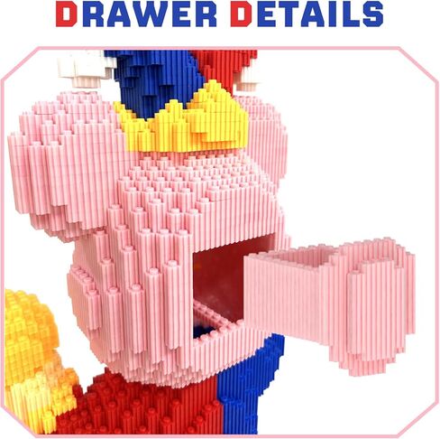 مكعبات بناء الدب (5000 قطعة) | نموذج عرض الدب 700% | مكعبات بناء على شكل حيوانات ثلاثية الأبعاد مع درج | تصميم مضان | فكرة لديكور المنزل والمكتب | CZ7741 in Kuwait