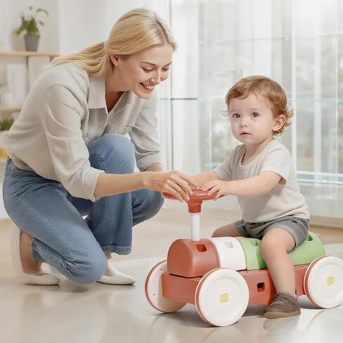 41 PCS STEM DIY Building Blocks for Toddlers, Giant Educational Stacking Ride Toy, Montessori Jumbo Blocks to Improve Creativity for Age 3-8 Boys and Girls in Saudi Arabia