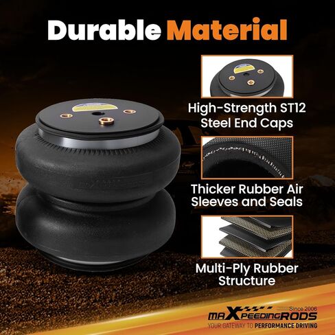 طقم أكياس تعليق هوائي خلفي من maxpeedingrods 7500 رطل لدودج رام 3500 RWD 4WD 2019-2024 طقم زنبرك هوائي للشاحنات in Saudi Arabia