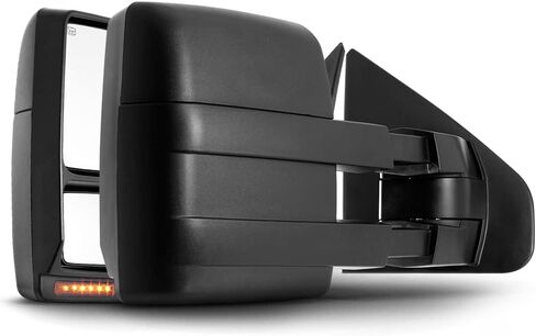 ACANII - For 2007-2014 Ford F150 Pickup w/Power Heat LED Signal Puddle Lamp Telescoping Towing Side Mirrors Left+Right in Saudi Arabia
