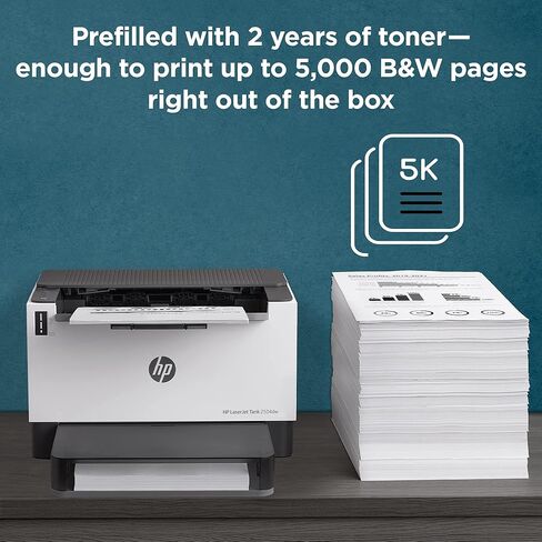 HP Laserjet-Tank 2504dw Wireless Black & White Monochrome Printer Prefilled with Up to 2 Years of Original HP-Toner (2R7F4A) (Renewed) in Saudi Arabia