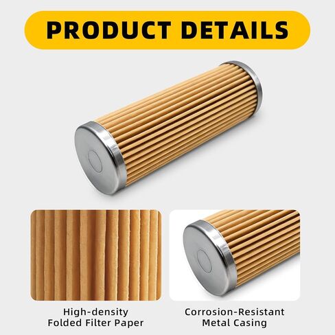 15231-43560 1T021-43560 فلتر الوقود متوافق مع كوبوتا جرار B1500 B2100 B4200 B5100 B6200 B7100 B9200 G3200 G4200 G5200 G6200، يستبدل 14301-12470، 15231-43562 (4 قطع) in Kuwait