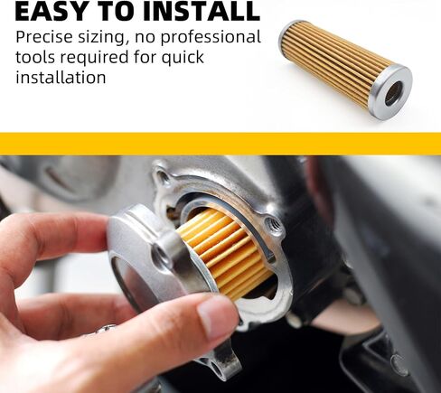 15231-43560 1T021-43560 فلتر الوقود متوافق مع كوبوتا جرار B1500 B2100 B4200 B5100 B6200 B7100 B9200 G3200 G4200 G5200 G6200، يستبدل 14301-12470، 15231-43562 (4 قطع) in Kuwait