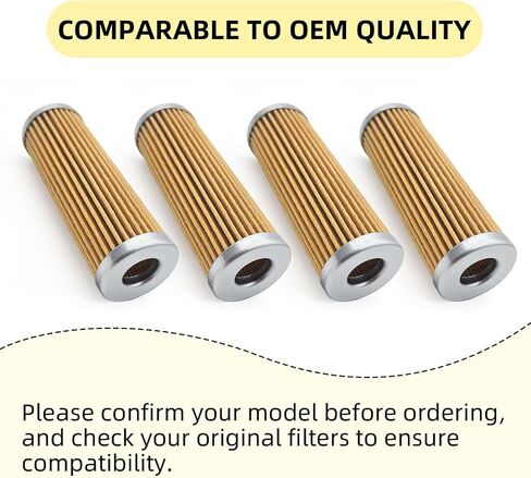 15231-43560 1T021-43560 فلتر الوقود متوافق مع كوبوتا جرار B1500 B2100 B4200 B5100 B6200 B7100 B9200 G3200 G4200 G5200 G6200، يستبدل 14301-12470، 15231-43562 (4 قطع) in Kuwait