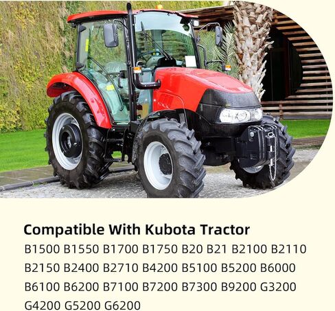 15231-43560 1T021-43560 فلتر الوقود متوافق مع كوبوتا جرار B1500 B2100 B4200 B5100 B6200 B7100 B9200 G3200 G4200 G5200 G6200، يستبدل 14301-12470، 15231-43562 (4 قطع) in Kuwait