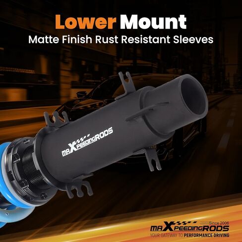 Maxpeedingrods Coilover لسيارة VW Golf Mk5 2003-2009، لسيارة Golf Mk6 2009-2012، لسيارة VW Jetta MK5 2005-2011، Jetta MK6 2011-2019، 24 مستوى من الدعامات القابلة للتعديل، T6 مجموعات خفض مطورة باللون الأزرق in Kuwait