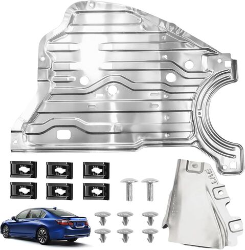 درع حماية لرذاذ المحرك مناسب لسيارة Honda Accord 2018 2019 2020 2021 2022 غطاء درع المحرك غطاء محرك الألومنيوم استبدال 74116-TVA-A00 74116TVAA00 in Kuwait