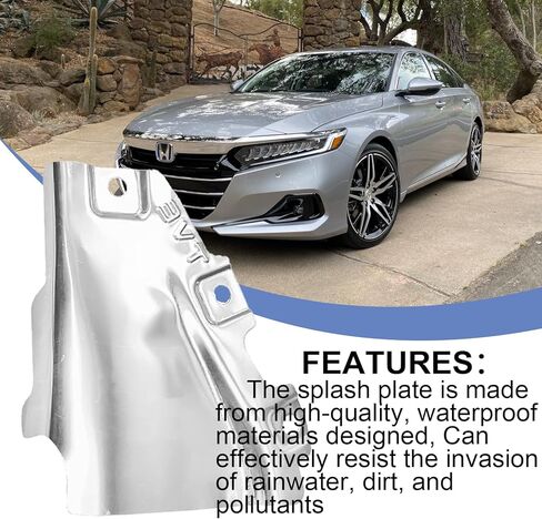 درع حماية لرذاذ المحرك مناسب لسيارة Honda Accord 2018 2019 2020 2021 2022 غطاء درع المحرك غطاء محرك الألومنيوم استبدال 74116-TVA-A00 74116TVAA00 in Kuwait