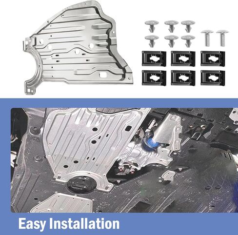 درع حماية لرذاذ المحرك مناسب لسيارة Honda Accord 2018 2019 2020 2021 2022 غطاء درع المحرك غطاء محرك الألومنيوم استبدال 74116-TVA-A00 74116TVAA00 in Kuwait