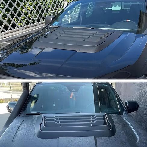 Jiawu Hood Air Vents for Car Hood Scoop, Bonnet Vent Hood Air Intake Trim Cover Decor, Hood Scoop Car Hood Vent for XLT XLS XL 2015 to 2022, Bonnet Vent Cover Accessory (Matte in Saudi Arabia