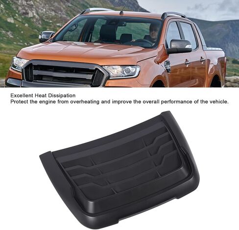Jiawu Hood Air Vents for Car Hood Scoop, Bonnet Vent Hood Air Intake Trim Cover Decor, Hood Scoop Car Hood Vent for XLT XLS XL 2015 to 2022, Bonnet Vent Cover Accessory (Matte in Saudi Arabia