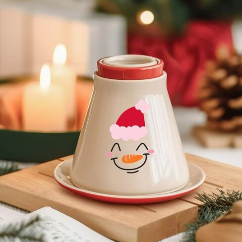 50 PCS Snowman Face Rub on Transfers - Christmas PVC Snowman Face Decals for Ornaments, Glass Water Bottles, Cups, Windows, Festive Holiday Christmas Decorations (50Pcs Snowmen Faces) in Kuwait