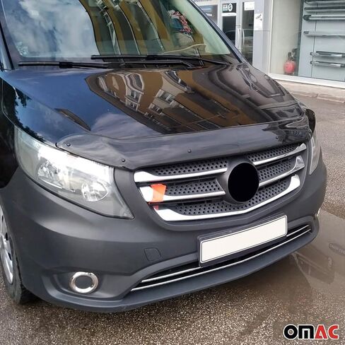 عاكس غطاء محرك السيارة الأمامي من OMAC لسيارة Mercedes Metris 2016-2024 دخان أكريليك in Saudi Arabia