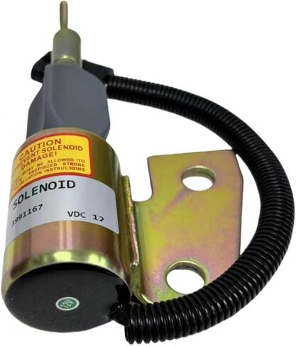 12V Fuel Shut Off Solenoid 3991167 SA-4941-12 For Cummins Engine 4BT 6BT 5.9L Excavator R220-5 New Aftermarket Parts in Saudi Arabia