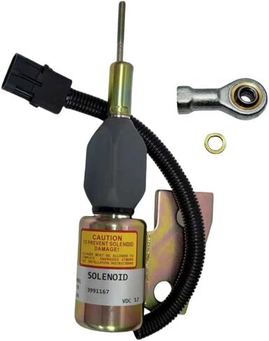12V Fuel Shut Off Solenoid 3991167 SA-4941-12 For Cummins Engine 4BT 6BT 5.9L Excavator R220-5 New Aftermarket Parts in Saudi Arabia