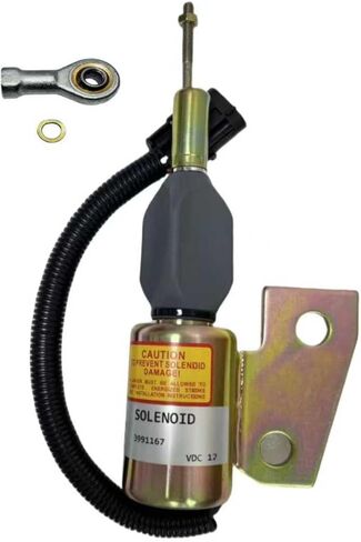 12V Fuel Shut Off Solenoid 3991167 SA-4941-12 For Cummins Engine 4BT 6BT 5.9L Excavator R220-5 New Aftermarket Parts in Saudi Arabia