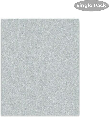 CountryArtHouse Metallic Silver Acid Free 8x10 Backing Board - Uncut Photo Mat Board - 10 Sheets in Saudi Arabia