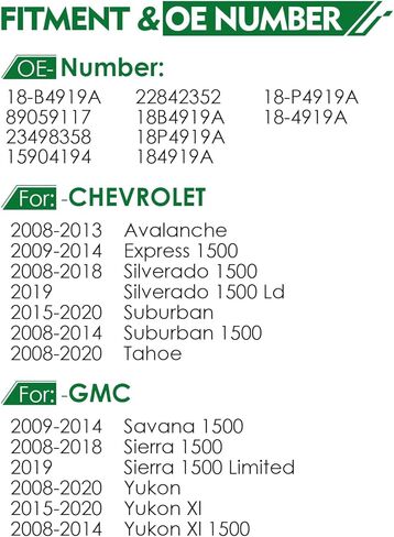مجموعة فرجار قرص الفرامل مع دعامة مناسبة لـ: -Chevy Silverado Suburban Express 1500 Tahoe، لـ: -GMC Sierra Yukon XL Savana 1500، لـ: -Cadillac Escalade XTS 2008-2020، OE # 18-B4919A in Saudi Arabia