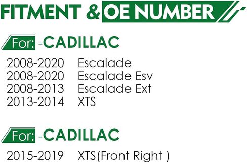 مجموعة فرجار قرص الفرامل مع دعامة مناسبة لـ: -Chevy Silverado Suburban Express 1500 Tahoe، لـ: -GMC Sierra Yukon XL Savana 1500، لـ: -Cadillac Escalade XTS 2008-2020، OE # 18-B4919A in Saudi Arabia