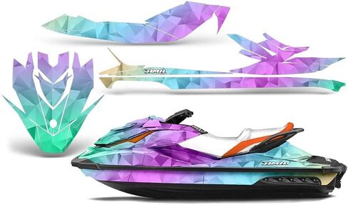 AMR Racing Jet Ski Graphics kit Sticker Decal Compatible with Sea-Doo GTI SE130 2011-2019 - Slick in Saudi Arabia